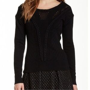 Catherine Malandrino Black Long Sleeve Sweater